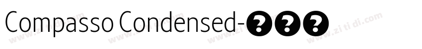 Compasso Condensed字体转换